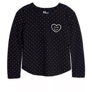 EPIC THREADS Little Girls 3D size 7 Heart Pocket Long Sleeve T-shirt